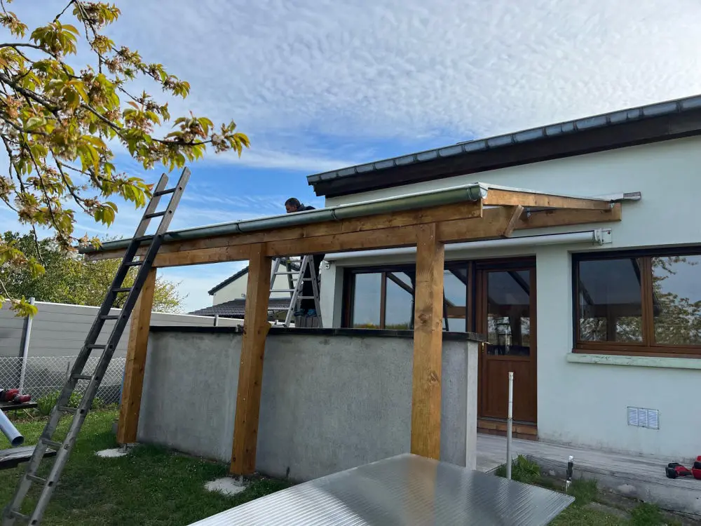 Charpente apparente lors d'une rénovation totale de toiture